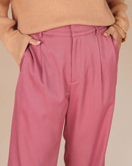 Live A Little Pocketed Wide Leg Pants - Mauve