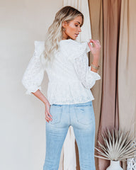Live Learn Love Lace Peplum Top