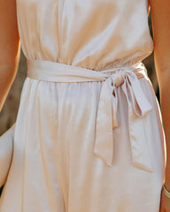 Livorna Satin Halter Jumpsuit