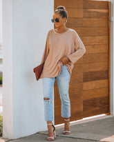 Logan 3/4 Sleeve Tee - Clay