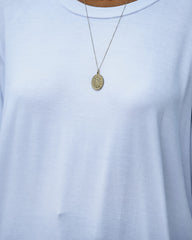 Logan 3/4 Sleeve Tee - White