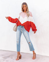 Lola Lightweight Chevron Knit Top