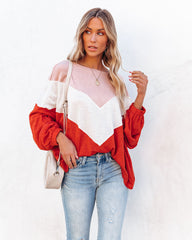 Lola Lightweight Chevron Knit Top