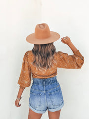 Look So Good Printed Crop Top