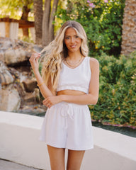 Lost In Paradise French Terry Crop Knit Tank