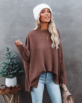 Lovell Boat Neck Thermal Knit Top - Wood