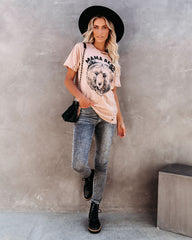 Loves Her Cubs Cotton Distressed Mama Bear Tee