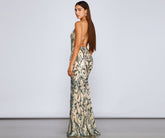 Luana Formal Open Back Sequin Dress
