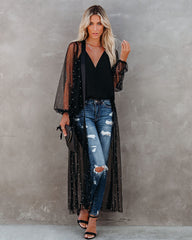 Lyrical Embellished Tulle Duster
