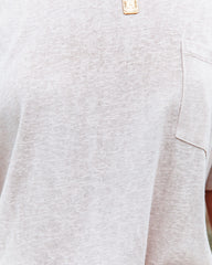 Magnolia Cotton Blend Pocket Tee - Beige