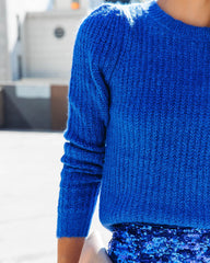 Make It Happen Sequin Mini Skirt - Cobalt