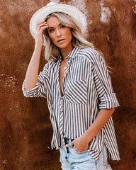 Malcolm Button Down Cotton Top