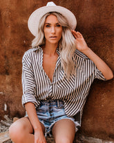 Malcolm Button Down Cotton Top