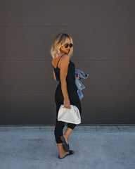 Maleah Cotton Pocketed Jumpsuit - Black