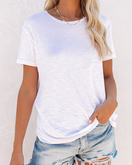 Malibu Crewneck Tee - White