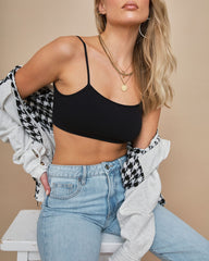 Manhattan Ribbed Brami - Black