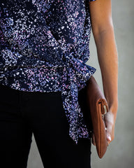Marlowe Printed Wrap Blouse