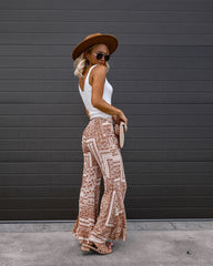 Mckenna Printed Bell Bottom Pants