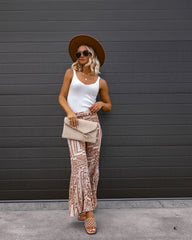 Mckenna Printed Bell Bottom Pants