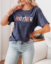 Mother Embroidered Cotton Tee
