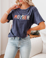 Mother Embroidered Cotton Tee
