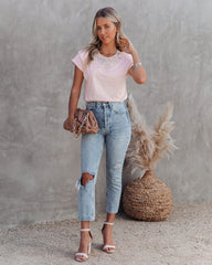 My Girl Cotton Embellished Top