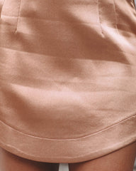 My Scene Satin Mini Skirt - Copper - SALE