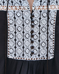 Napa Embroidered Tassel Top