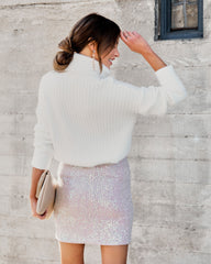 Never Too Glam Sequin Mini Skirt