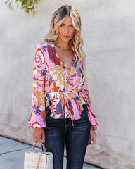 Never Too Much Adjustable Printed Top