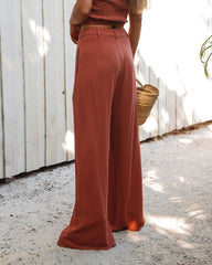 New Horizons Wide Leg Pocketed Pants