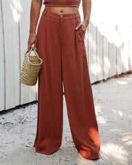 New Horizons Wide Leg Pocketed Pants