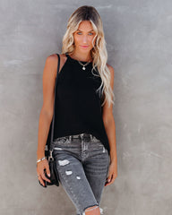 Nomad Cotton Blend Tank - Black