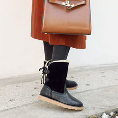 Non Slip Waterproof Snow Anke Boots Warm Fur Lined Booties