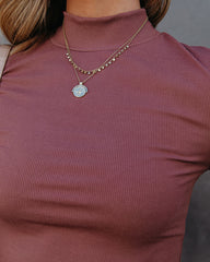 Norton Mock Neck Knit Top - Acorn