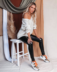 Oasis Relaxed Knit Top - Natural