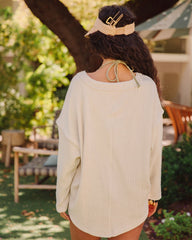 Oasis Relaxed Knit Top - Natural