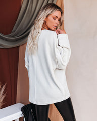 Oasis Relaxed Knit Top - Natural