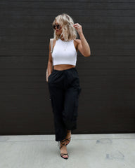 Old Skool Cargo Nylon Pants - Black