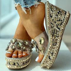 Open Toe Studded Rivet Heeled Sandals