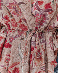 Ortega Adjustable Printed Blouse