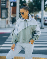 Owen Cotton Blend Colorblock Hoodie