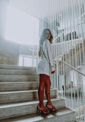 Paparazzi Sequin Mini Skirt - White