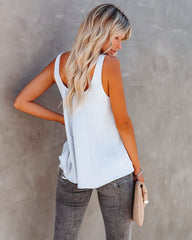 Parachute Woven Scoop Tank - Cloud