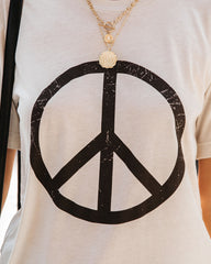 Peace Always Cotton Blend Tee