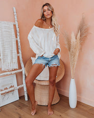 Peaches Tie Dye Knit Top