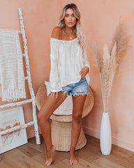 Peaches Tie Dye Knit Top