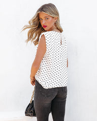 Perfection Padded Polka Dot Blouse