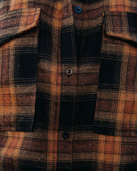 Petaluma Cotton Blend Plaid Button Down Top