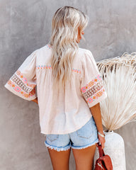 Phoebe Cotton Embroidered Top